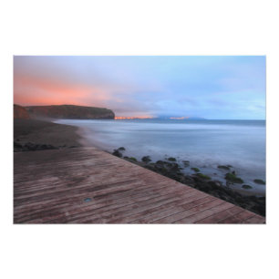 Strand von Santa Barbara Fotodruck