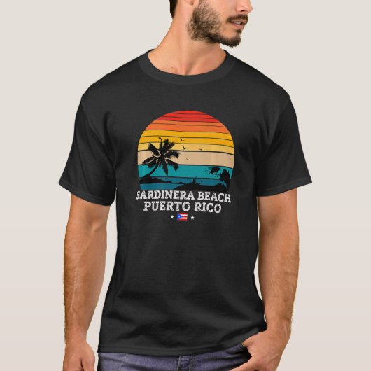 Strand von Sardinera Puerto Rico T-Shirt (Vorderseite)