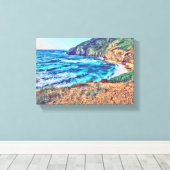 Strand von Sardinien Italien Leinwanddruck (Insitu (Holzboden))