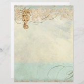 Strand von Sea Horse Coastal - Mit Monogramm Gesch (Vorne/Hinten)