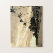 Strand von Sepia Boracay Puzzle (Vertikal)