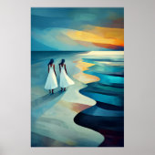 Strand von Skagen - von Severin Inspiriert Poster (Vorne)