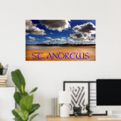 Strand von St. andrews West Poster (Heimbüro)