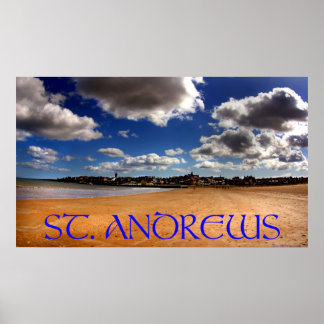 Strand von St. andrews West Poster