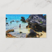 Strand von St. George Bermuda - Platinum Visitenkarte (Rückseite)