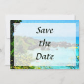 Strand von St. George Bermuda Save the Date (Rückseite)
