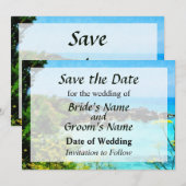 Strand von St. George Bermuda Save the Date (Vorne/Hinten)