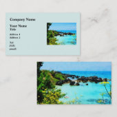 Strand von St. George Bermuda Visitenkarte (Vorne/Hinten)