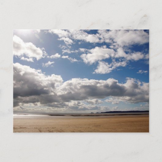 Strand von Swansea Postkarte (Vorderseite)