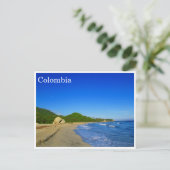 Strand von Tayrona Postkarte (Stehend Vorderseite)