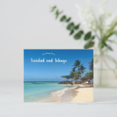 Strand von Trinidad und Tobago Postkarte (Stehend Vorderseite)