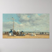 Strand von Trouville - Eugène Boudin Fine Art Poster (Vorne)