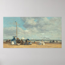 Strand von Trouville - Eugène Boudin Fine Art