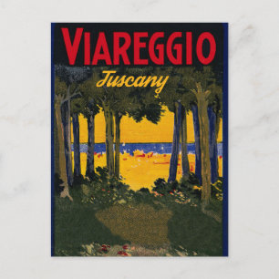 Strand von Viareggio, Toskana, Italien Postkarte