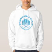 Strand von Wrightsville (Muschel) Hoodie (Vorderseite)