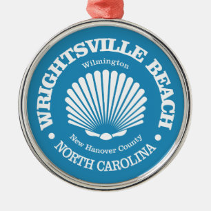 Strand von Wrightsville (Muschel) Ornament Aus Metall
