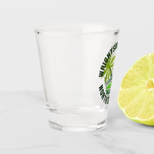 Strand von Wrightsville, North Carolina Schnapsglas (Links)