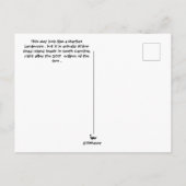 Strand während der Sonnenstrahlen Postkarte (Rückseite)