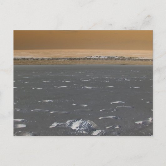 Strand während der Sonnenstrahlen Postkarte (Vorderseite)