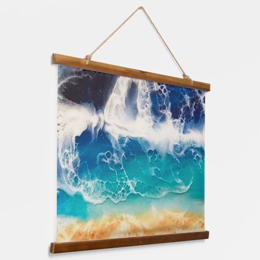 Strand Wandteppich Mit Holzrahmen (Gewinkelt)