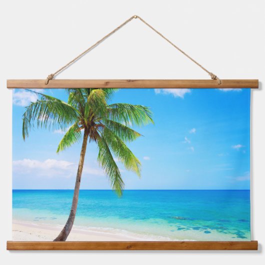 Strand Wandteppich Mit Holzrahmen (Vorne)