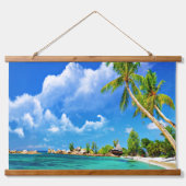 Strand Wandteppich Mit Holzrahmen (Vorne)