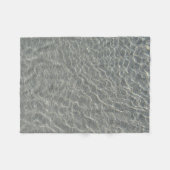 Strand Wasser Ripples & Sand Fleecedecke (Vorderseite (Horizontal))