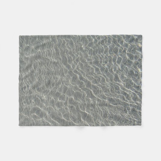 Strand Wasser Ripples & Sand Fleecedecke (Vorderseite (Horizontal))