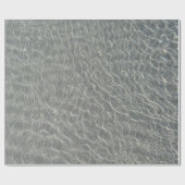 Strand Wasser Ripples & Sand Geschenkpapier (Flach)