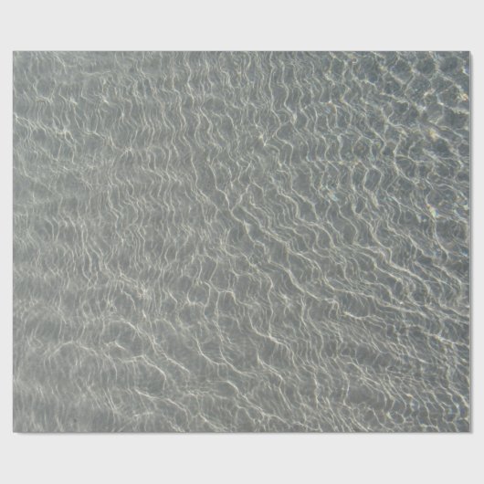Strand Wasser Ripples & Sand Geschenkpapier (Flach)