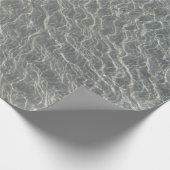 Strand Wasser Ripples & Sand Geschenkpapier (Ecke)