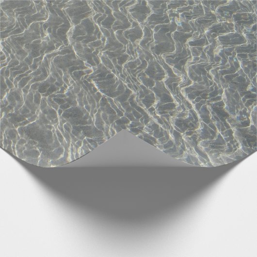 Strand Wasser Ripples & Sand Geschenkpapier (Ecke)