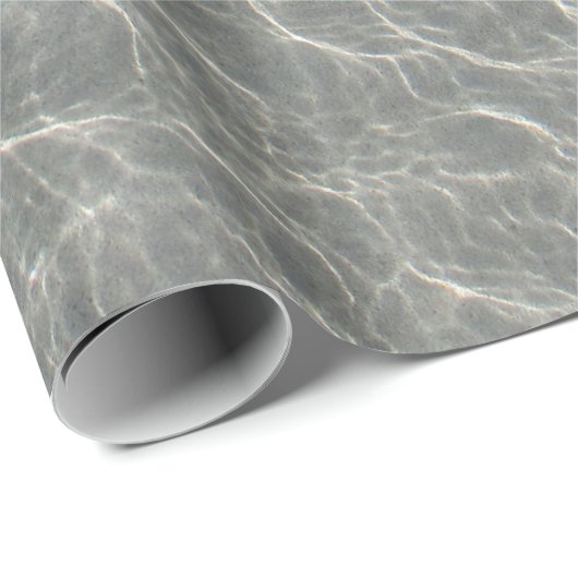 Strand Wasser Ripples & Sand Geschenkpapier (Rolleneckpunkt)