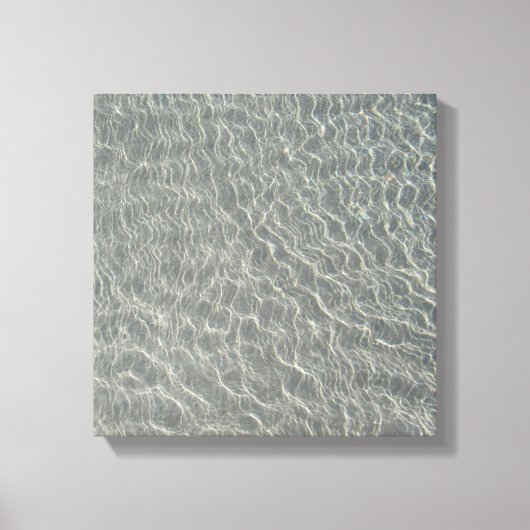 Strand Wasser Ripples & Sand Leinwanddruck (Vorderseite)