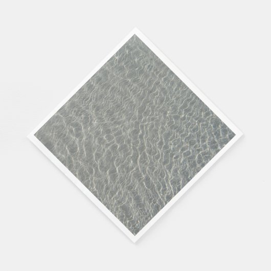 Strand Wasser Ripples & Sand Serviette (Ecke)