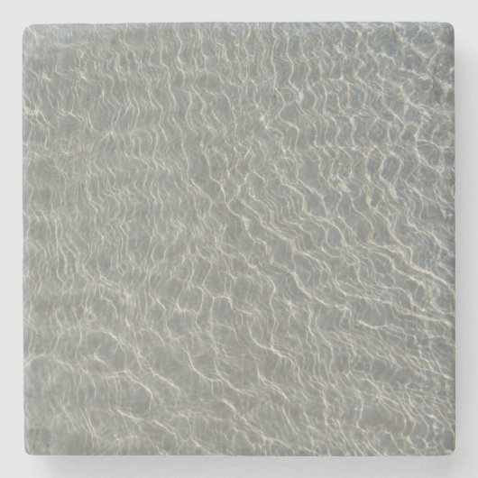 Strand Wasser Ripples & Sand Steinuntersetzer (Vorderseite)