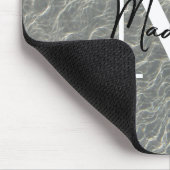 Strand Wasserarme und Sandstrand Mit Monogramm Mousepad (Ecke)