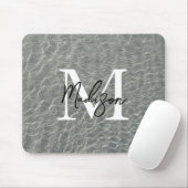 Strand Wasserarme und Sandstrand Mit Monogramm Mousepad (Mit Mouse)