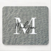 Strand Wasserarme und Sandstrand Mit Monogramm Mousepad (Vorne)