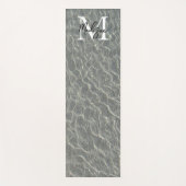 Strand Wasserarme und Sandstrand Mit Monogramm Yogamatte (Vorderseite)