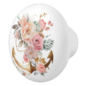 Strand Wasserfarbe der Ankerküste Keramikknauf (Rechts)