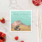 Strand Wedding Sandy Shore Serviette (Beispiel)