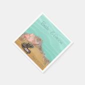 Strand Wedding Sandy Shore Serviette (Ecke)