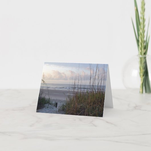 Strand-Weg-Anmerkungs-Karte Karte (Vorderseite)