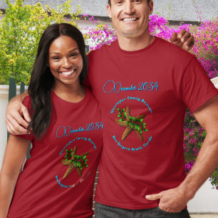 Strand-Weihnachten-Familientreffen-Seestern T-Shirt