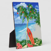 Strand-Weihnachten Fotoplatte (Seite)