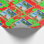 Strand-Weihnachten Geschenkpapier (Ecke)
