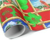 Strand-Weihnachten Geschenkpapier (Rolleneckpunkt)