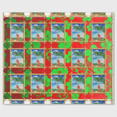 Strand-Weihnachten Geschenkpapier (Flach)