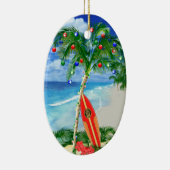 Strand-Weihnachten Keramikornament (Rechts)